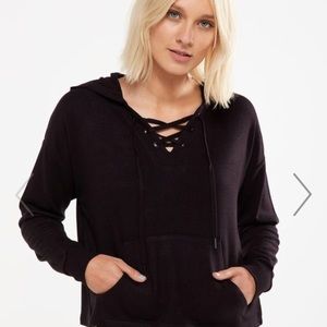 Cotton on velor hoodie and slim track pant